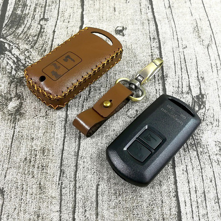 Bao da chìa khóa Smartkey vision 2019, Vario 2018, Lead, AB 2018, - Nâu