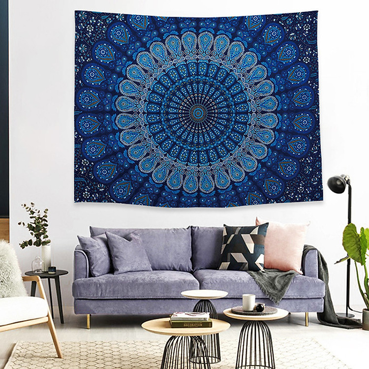 Tranh Thảm Treo Tường Vải Họa Tiết Mandala Độc Lạ
