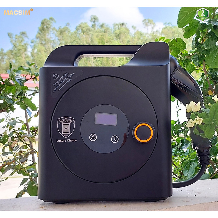 Sạc ô tô điện Vinfast VF9 ev - Sạc di động cao cấp 3,68KW (6-16A) chính hãng Macsim