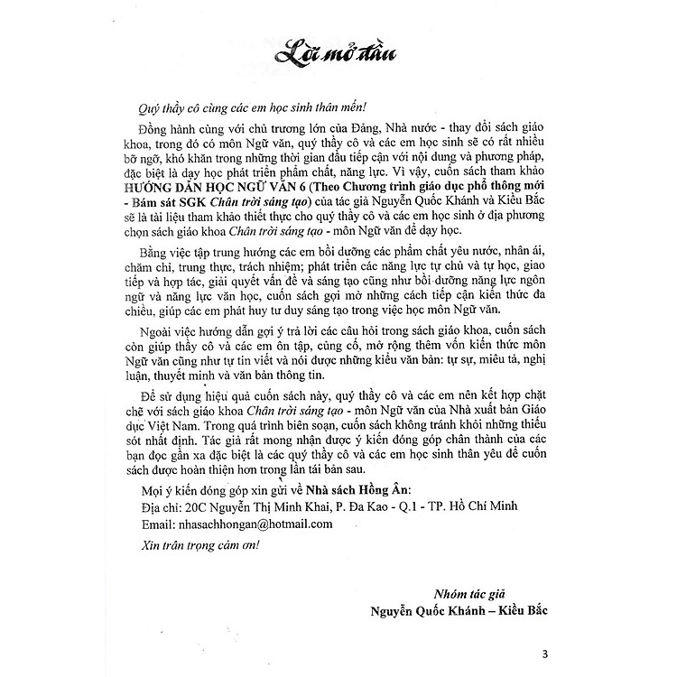 Hướng Dẫn Học Ngữ Văn 6 Tập 1 (Chân Trời Sáng Tạo) - Ảnh 4