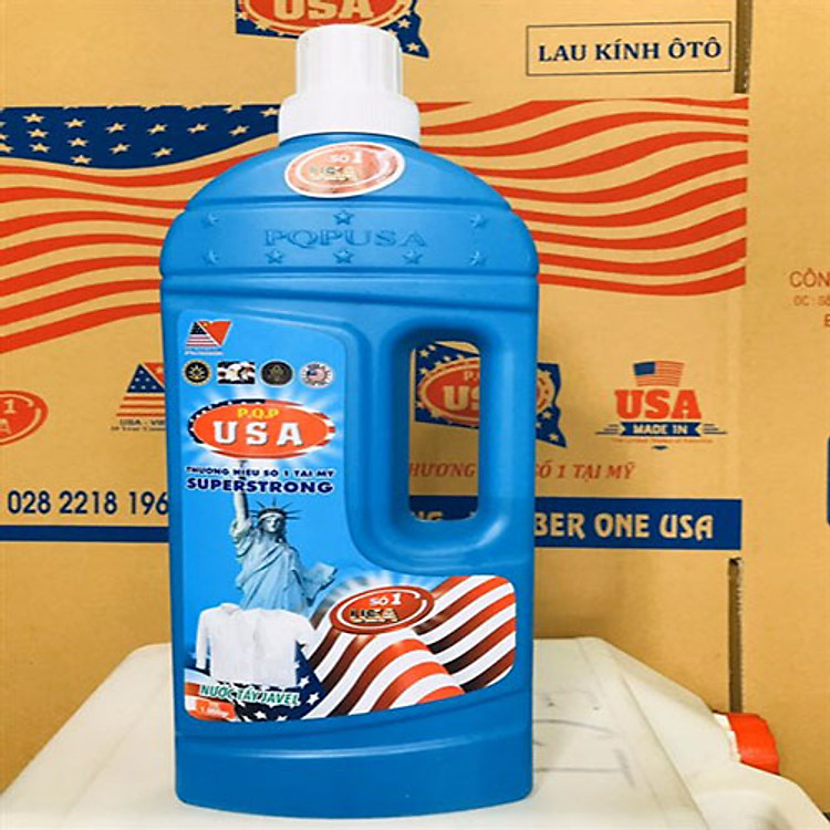 Nước tẩy trắng Javel USA số 1 của Mỹ P.Q.P VKT-HC-019-1000 (1000gr)