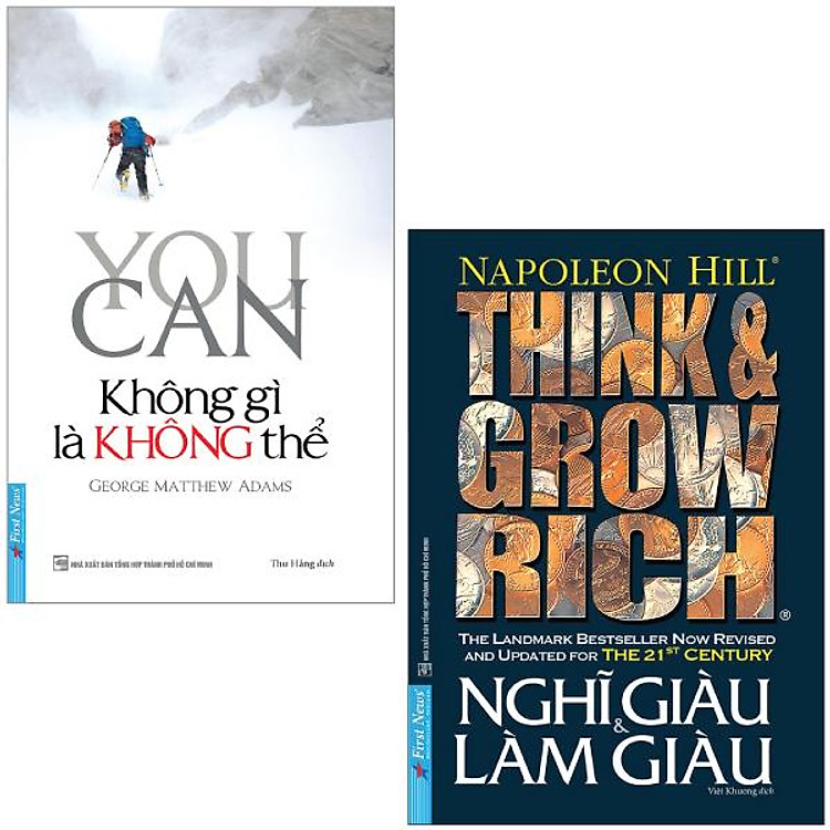 Combo Sách You Can Không Gì Là Không Thể + Nghĩ Giàu Và Làm Giàu (Bộ 2 Cuốn)