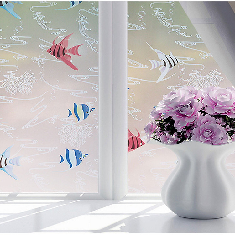 Combo 5m decal giấy dán kính Cá (5mx0.6) susu01