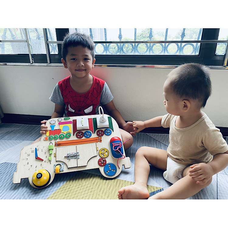 Bảng Đồ Chơi Gỗ Busy Board Ô Tô Chính hãng Giá rẻ - Hình ảnh 3