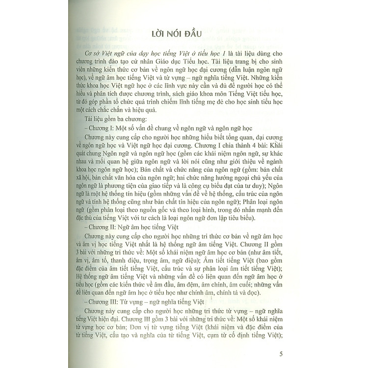 Cơ sở Việt ngữ của dạy học Tiếng Việt ở tiểu học 1 - Đỗ Xuân Thảo (Chủ biên) - Ảnh 5