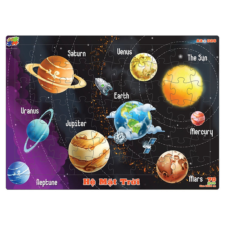 Combo 02 bộ tranh xếp hình A3 Chính hãng Ưu đãi