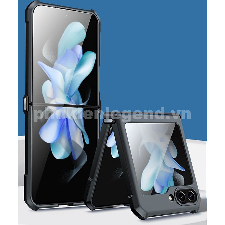 Ốp lưng cho SamSung Galaxy Z Flip 7 , Z Flip 6 , Z Flip 5 hiệu XUNDD cao cấp chống sốc mặt lưng trong - Hàng chính hãng