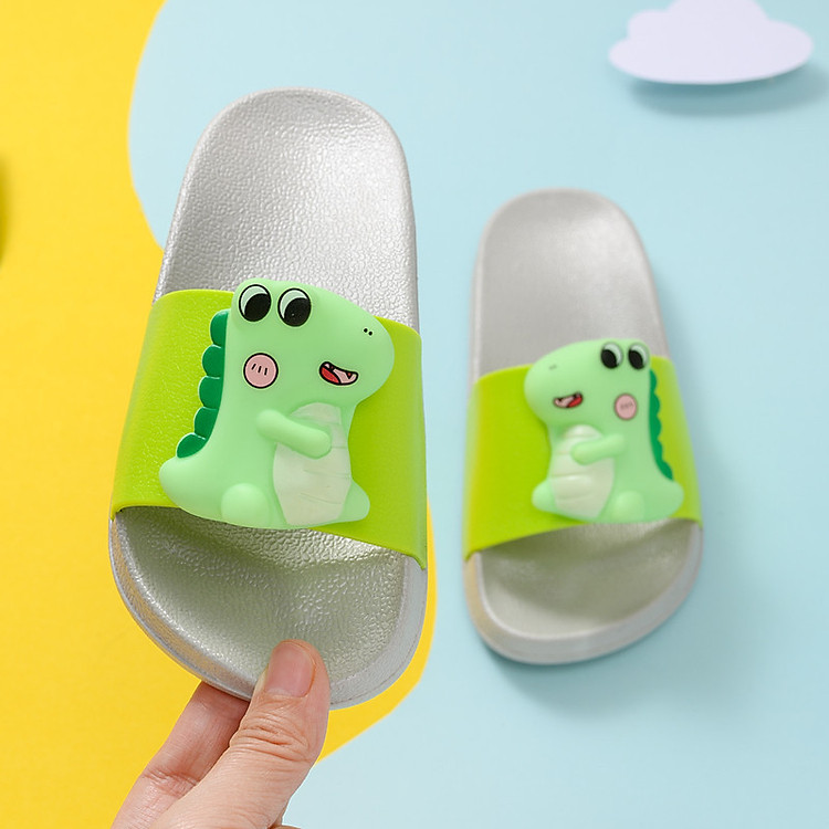 Dép lê đi nhà cho bé trai họa tiết khủng long siêu yêu D28