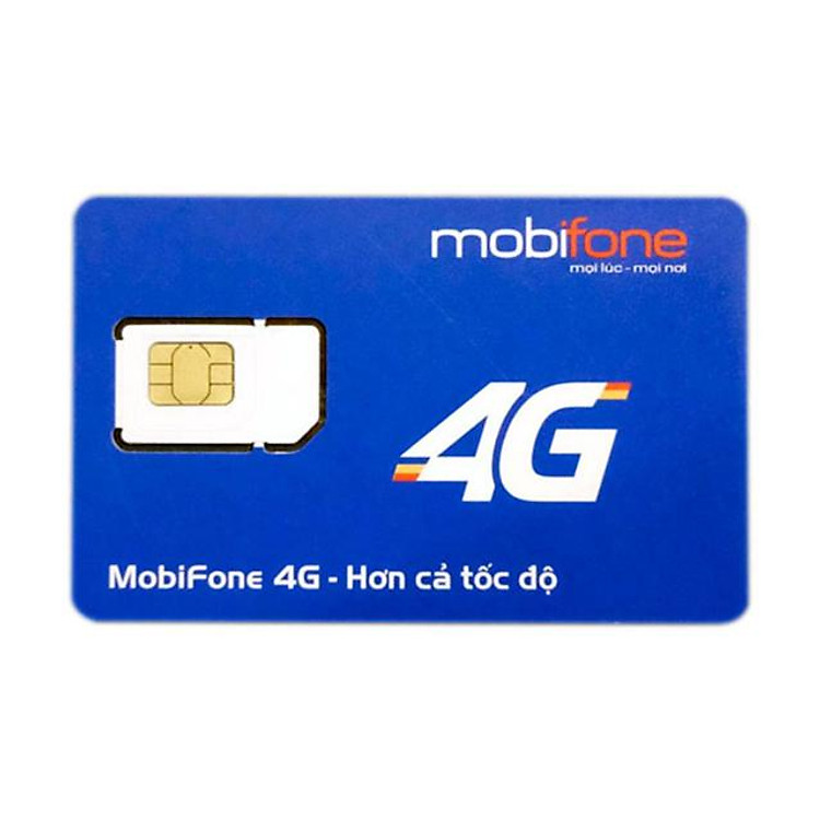 Sim 4G MobiFone 60GB/Tháng không tách ngày, trọn gói 6 tháng không nạp tiến (Gói cước F125A)