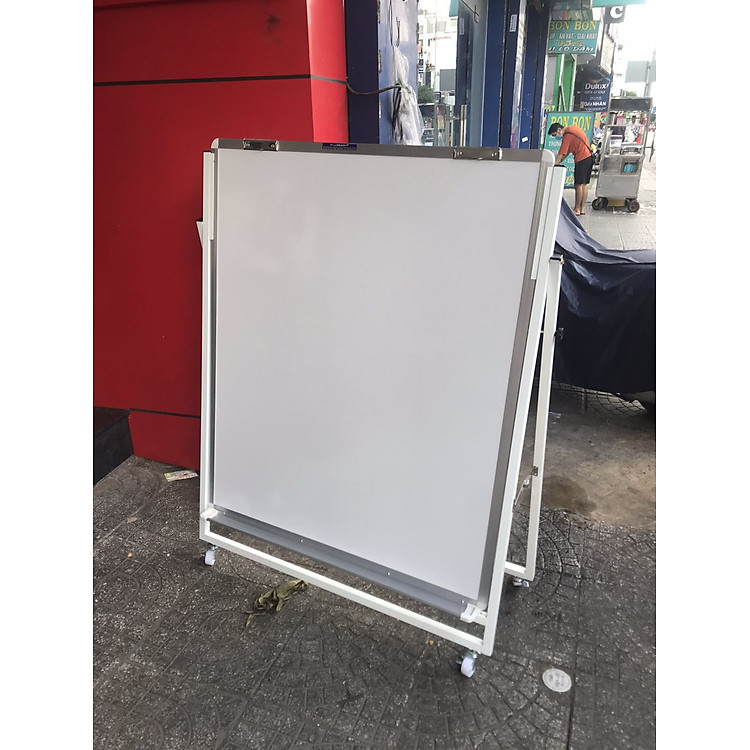 Bảng Flipchart chân gấp viết bút lông KT 100x120cm - Trắng trơn - Ảnh 2