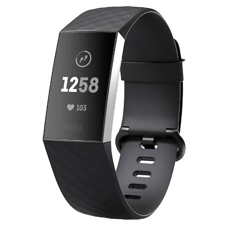 Vòng đeo sức khỏe Fitbit Charge 3 Đen - Hàng nhập khẩu