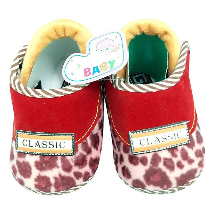 Giày Tập Đi Đế Bệt Baby Classic Bảo Thịnh - Đỏ (12cm)