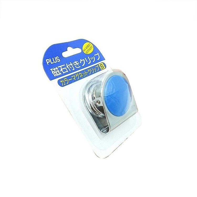 Kẹp Từ Tính Nhỏ Plus 80-566ND - Xanh Dương - Ảnh 4