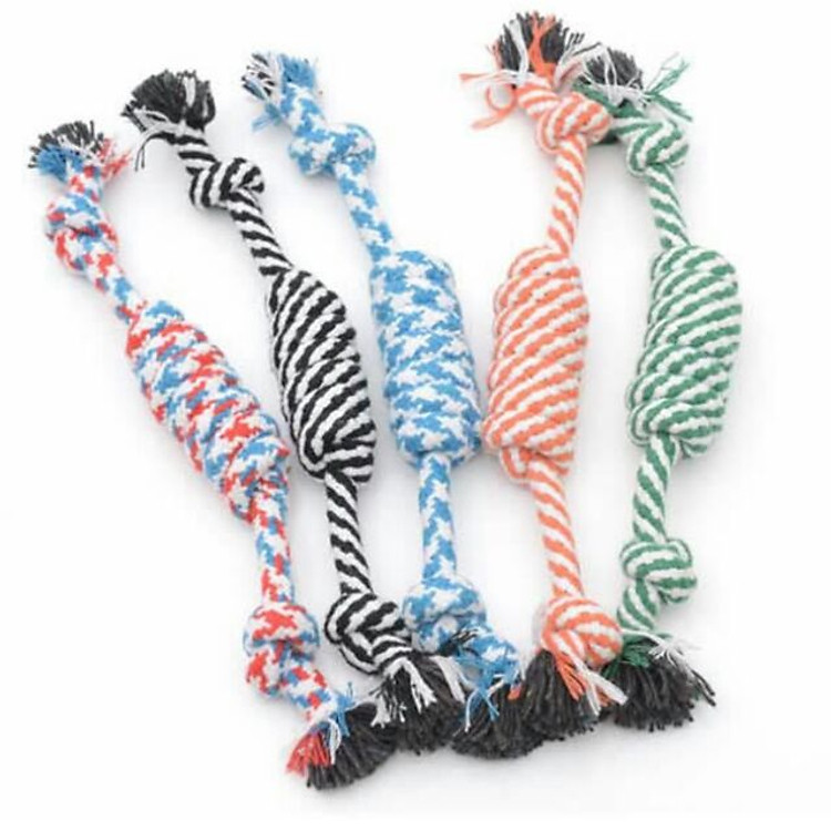 ĐỒ CHƠI DÂY THỪNG BỆN TẬP GẶM CHO CHÓ MÈO (giao màu ngẫu nhiên)