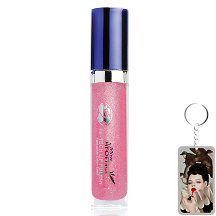 Son bóng dưỡng môi Mira Aroma Hi-Tech Lip Polish Hàn Quốc (6g) No.2 tặng kèm móc khoá