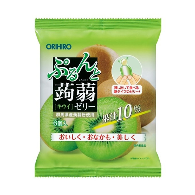 Thạch Orihiro vị trái cây vị hoa quả cho bé - vị Kiwi Nội địa Nhật Bản