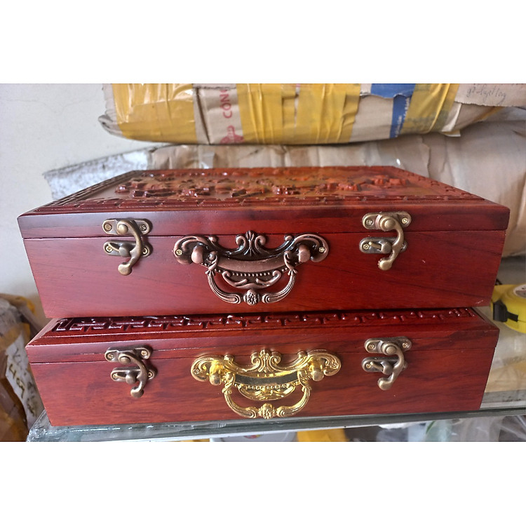 Hộp đựng quân cờ gỗ hương Chính hãng Tiết kiệm - Hình ảnh 3