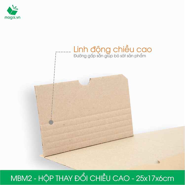 Hộp Carton MBM2 (25x17x6cm, 60 chiếc) - Ảnh 5