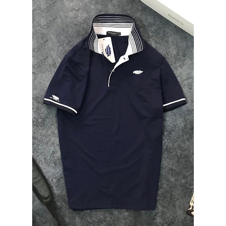 Áo thun polo nam sọc ngang có cổ vải cá sấu cao cấp trung niên Nexx & Dee ND01