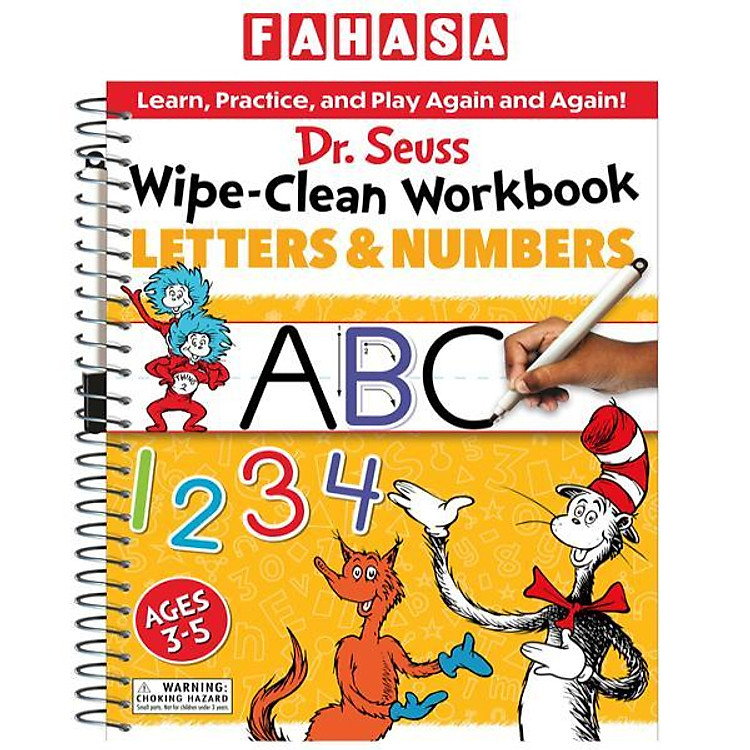 Dr. Seuss Wipe-Clean Workbook: Letters And Numbers: Activity Workbook For Ages 3-5