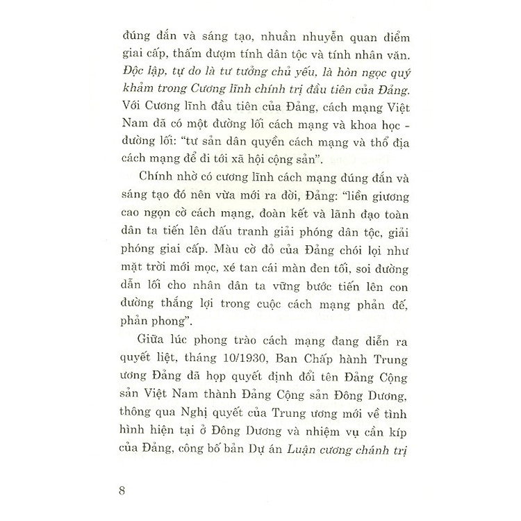 Các Cương Lĩnh Cách Mạng Của Đảng Cộng Sản Việt Nam (Tái bản, có chỉnh sửa, bổ sung) - Ảnh 6
