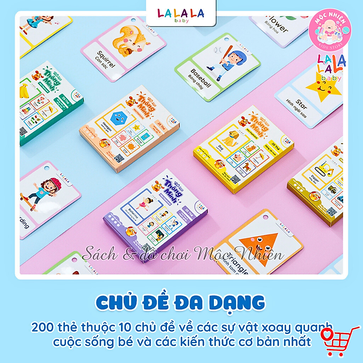 Thẻ học thông minh Mini Flashcard song ngữ Anh - Việt cho bé - Ảnh 3