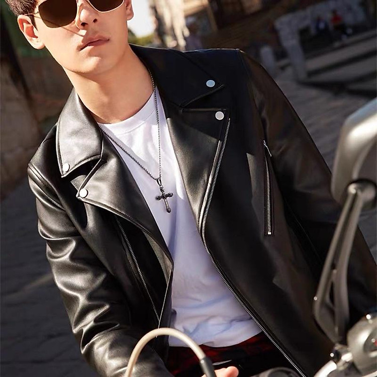 Áo khoác da nam ZARA MAN, áo LEATHER JACKET Nam ( Ảnh thật +video )