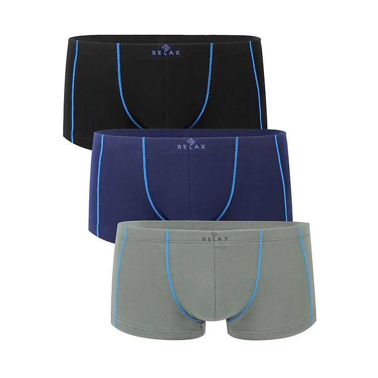 Combo 3 quần lót Relax nam RDO104 (Màu ngẫu nhiên)