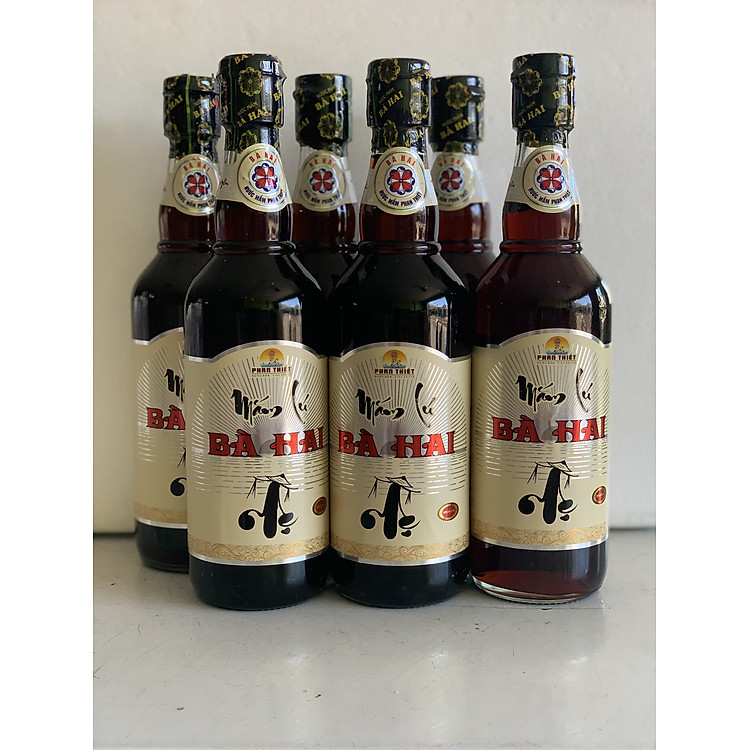Thùng Nước Mắm Nhỉ Lú Bà Hai 3 năm MS40A (6 Chai Thủy Tinh x 500ml)