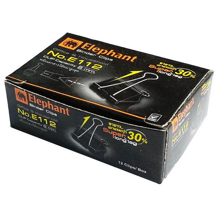 Hộp Kẹp Bướm 19mm Elephant E112 (12 chiếc)