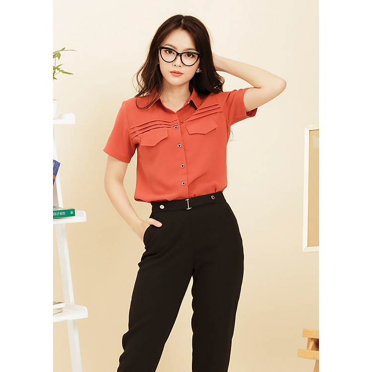 Áo Sơ Mi Nữ Túi Giả Gumac A11943