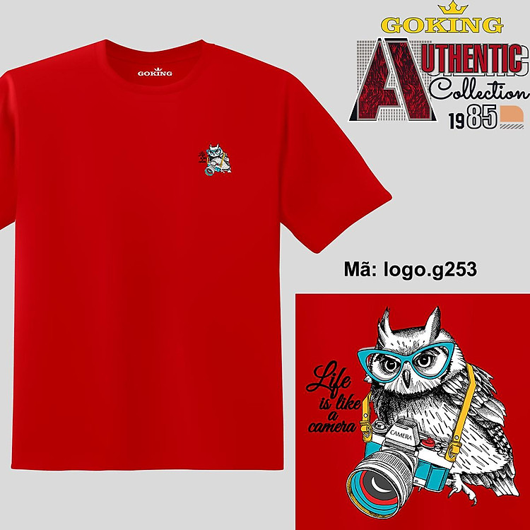 Life is like a camera, mã logo.g253. Áo thun nam nữ in logo đẹp, form unisex. Áo phông GOKING hàng hiệu, quà tặng cao cấp cho gia đình, cặp đôi, lớp nhóm, doanh nghiệp