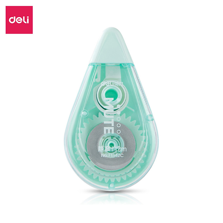 Bút Xóa Băng 12M Không Tiếng Ồn Deli - Xanh Lá - Ảnh 2