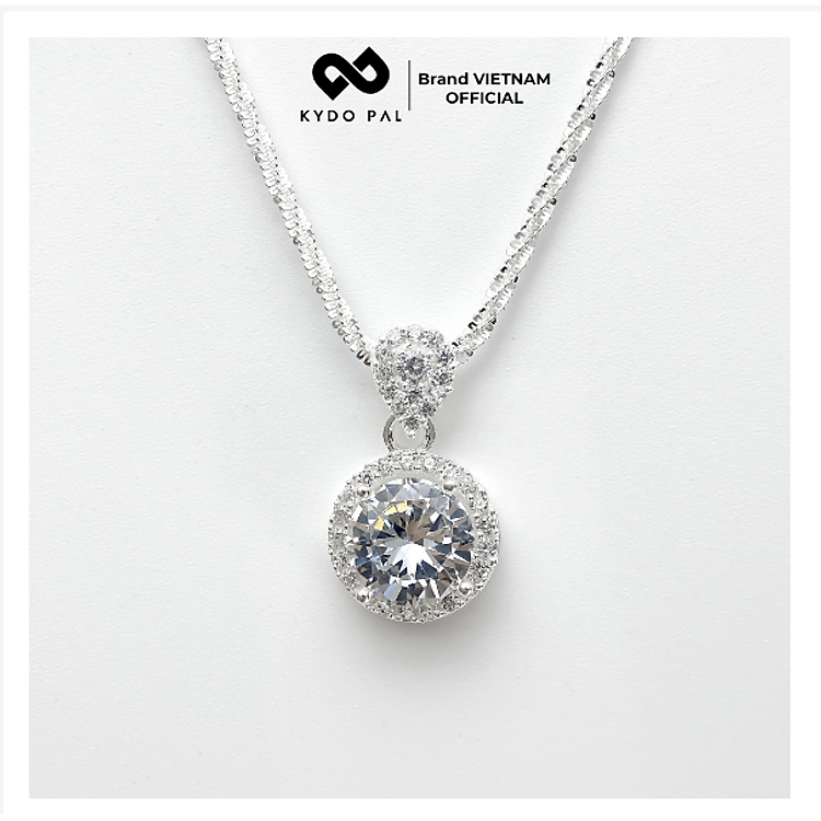 Dây chuyền bạc KYDOPAL đính đá cao cấp trang sức bạc nữ sang trọng 925 9C1