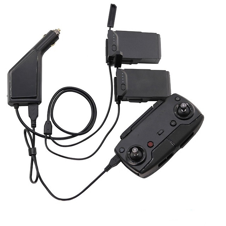 Sạc 3 cổng pin trên oto mavic air