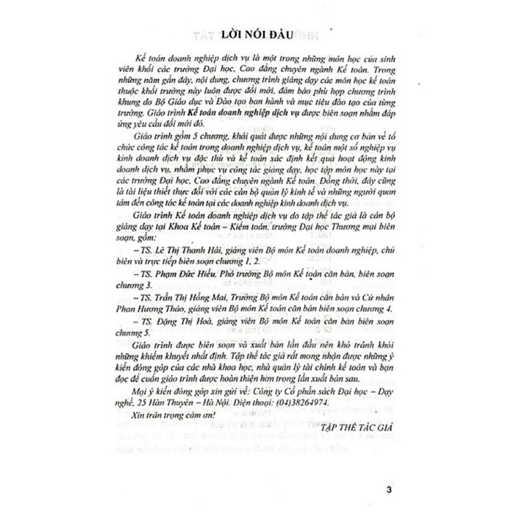 Giáo Trình Kế Toán Doanh Nghiệp Dịch Vụ (DN) - Ảnh 3