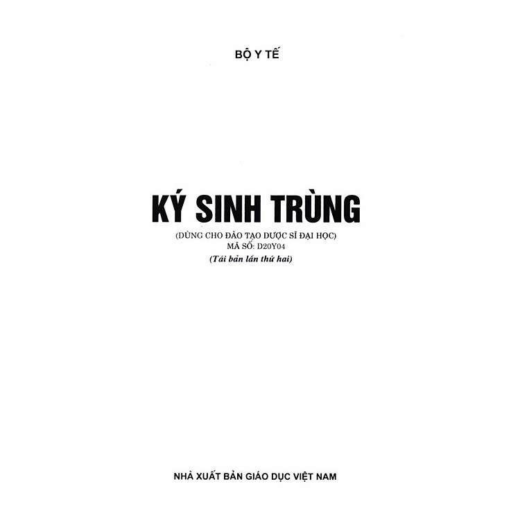 Ký sinh trùng (dùng cho đào tạo dược sĩ đại học) - Ảnh 2