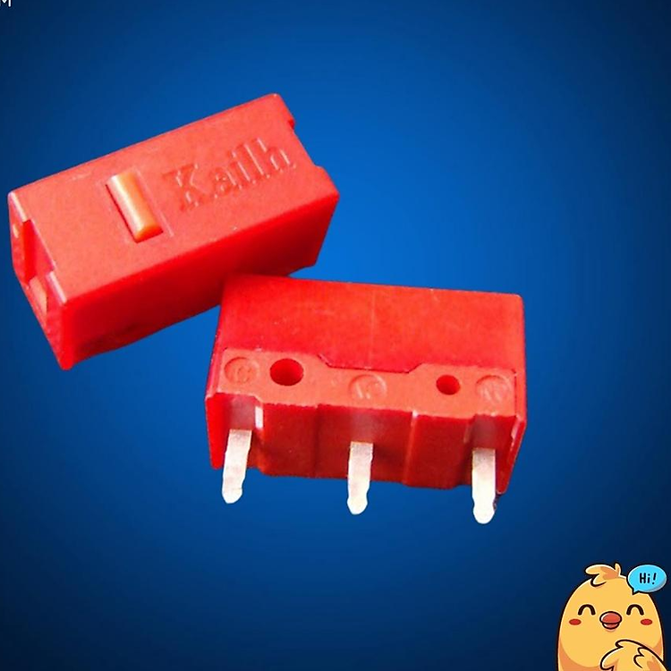 Switch nút click chuột Kailh GM Red cao cấp - Tiếp điểm mạ vàng 24K (60 triệu lần click) - Hàng Chính Hãng