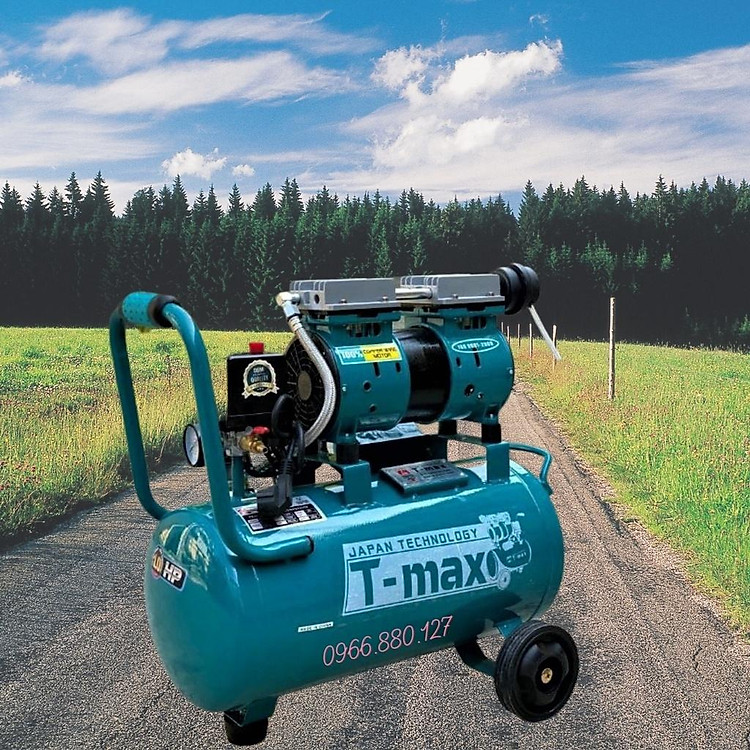 Máy Bơm Hơi 8kg, Máy Nén Khí Không Dầu T Max TM 750 Dòng 1 Ngựa 30 Lít (1Hp)