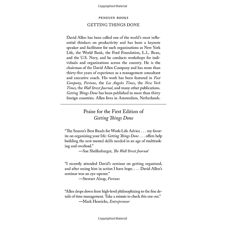 Getting Things Done: The Art Of Stress-Free Productivity - Ảnh 5