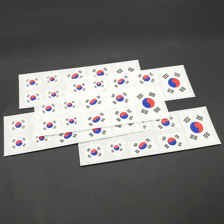 Bộ Sticker Hình Lá Cờ Hàn Quốc (5 cái) - Ảnh 6
