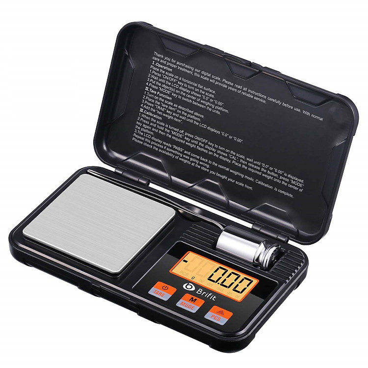 Cân tiểu ly điện tử bỏ túi 200g / 0.01g. Cân tiểu li siêu nhỏ có độ chính xác cao, tặng kèm quả cân 50g