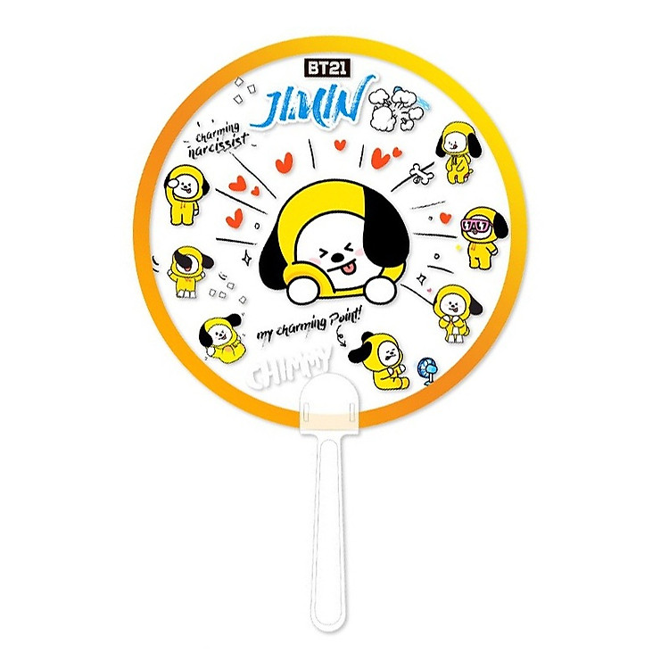 Quạt cầm tay trong suốt CHIMMY BT21 BTS