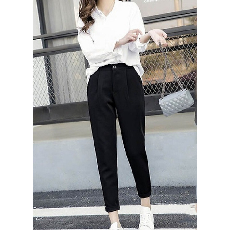 Quần baggy công sở chất tuyết mưa