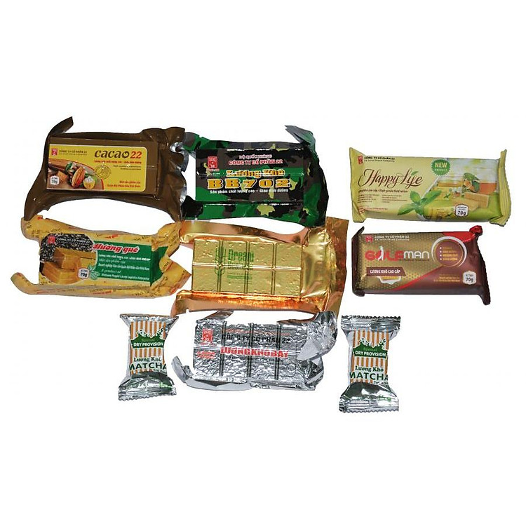 Bộ 9 gói Lương Khô Quân Đội các vị