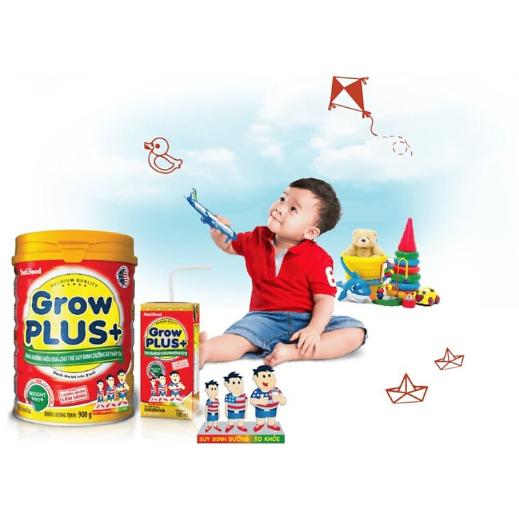 Mua Sữa bột Nutifood Grow Plus Đỏ 900g Giá tốt - Hình ảnh 2