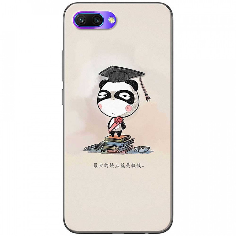Ốp lưng dành cho Honor 10 mẫu Panda mọt sách