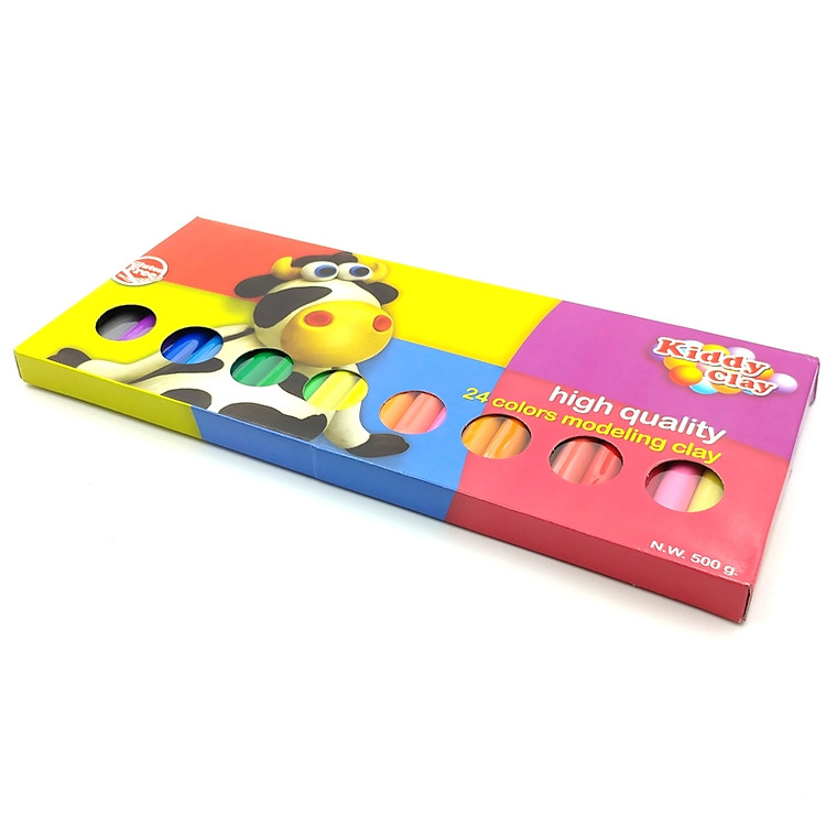 Sáp Nặn Thủ Công 24 Màu Kiddy Clay Chính hãng Ưu đãi - Hình ảnh 2