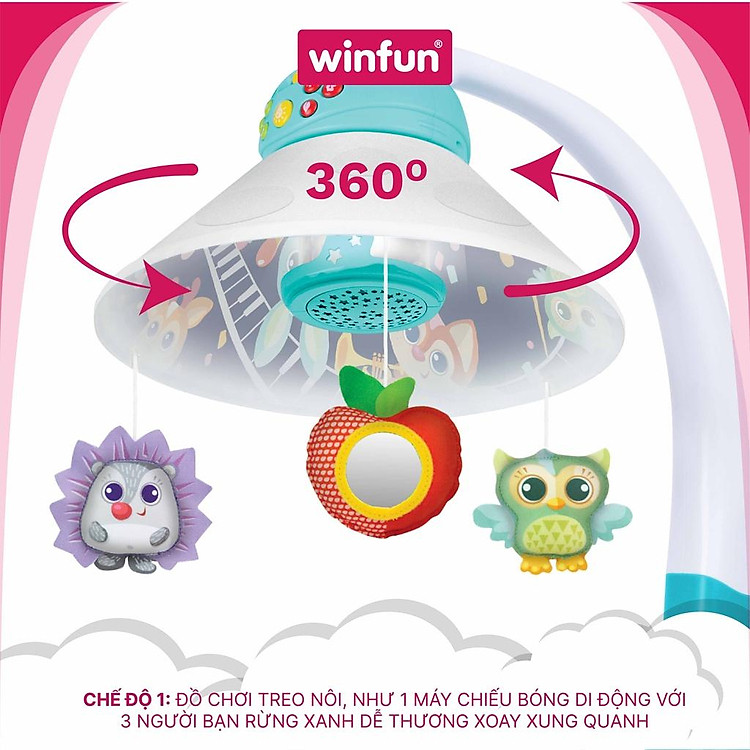 Đèn chiếu ru ngủ Winfun 72005 cho bé Chính hãng Giá tốt - Hình ảnh 5