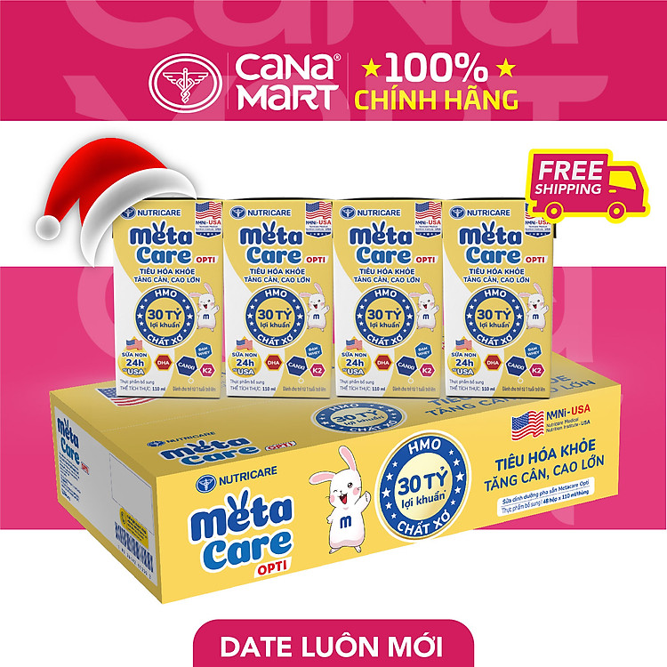 Mua tại Lazada: Thùng sữa Nutricare Metacare OPTI 110ml Chính hãng, giá tốt